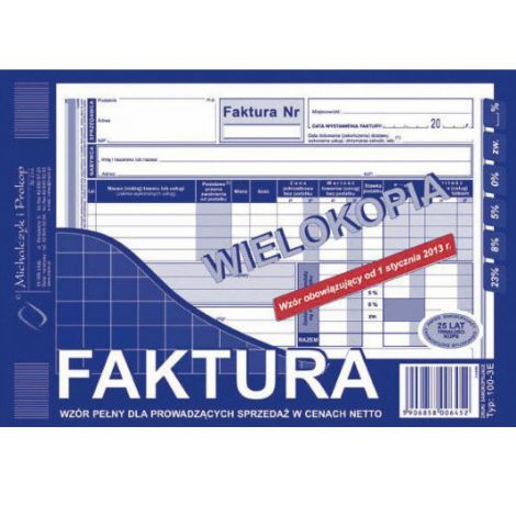 Druk MiP Faktura Netto A5/80